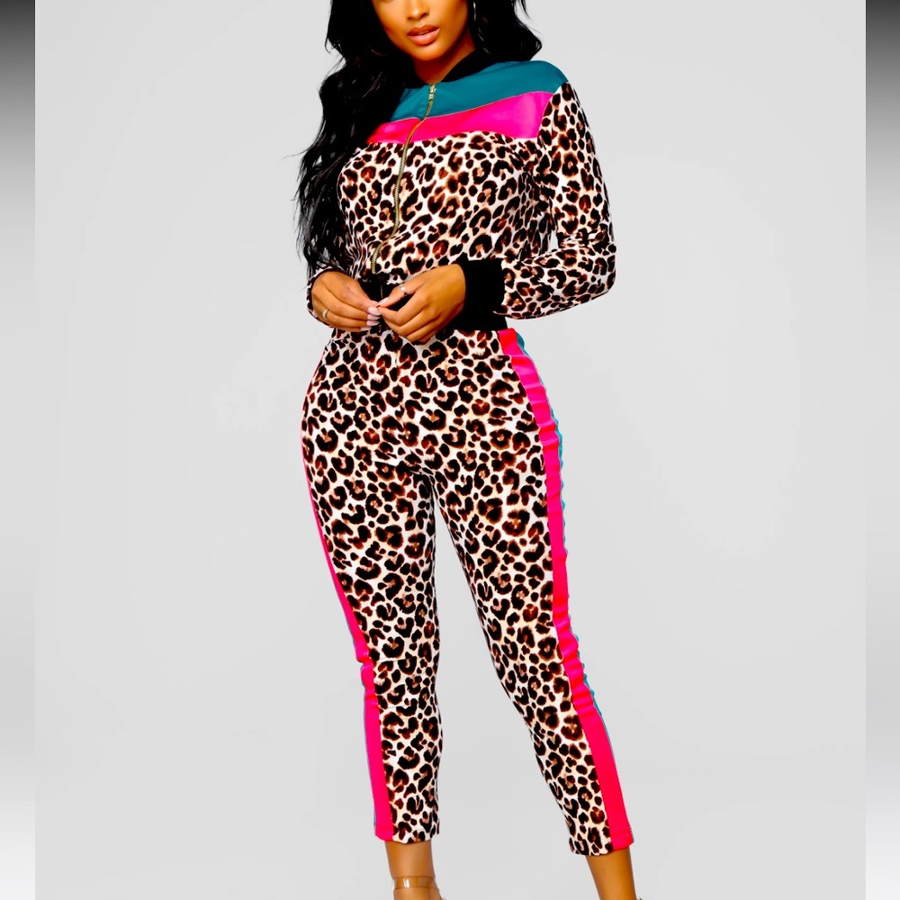 Fashion Nova The Animal Within Leopard Set NWOT